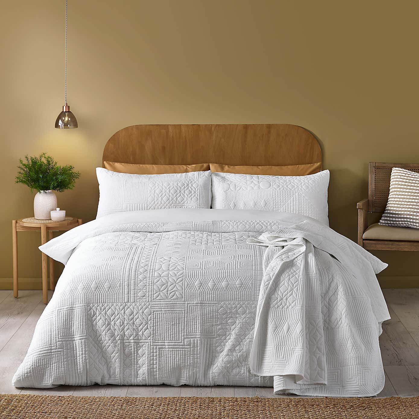 Catherine Lansfield Folkstone Geo Duvet Cover & Pillowcase Set