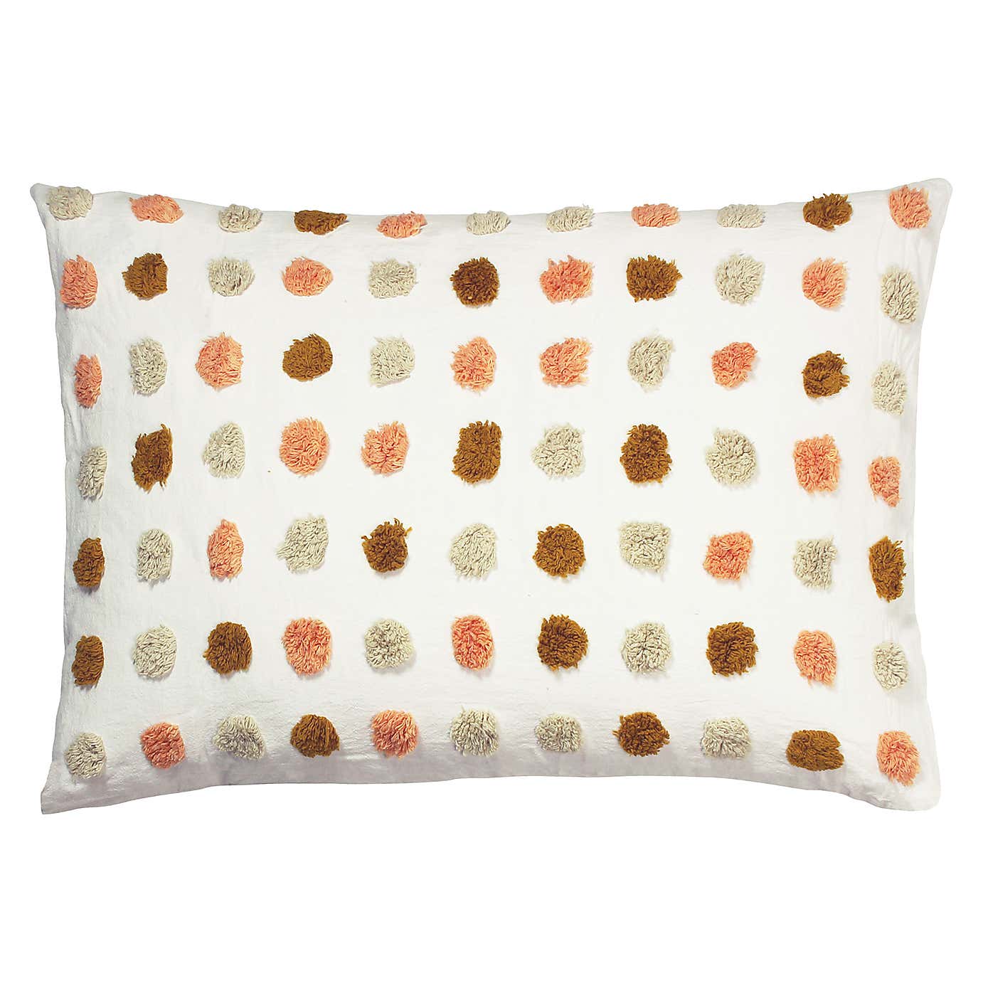 Haze Pink and Sand 100% Cotton Pillowcase Pair