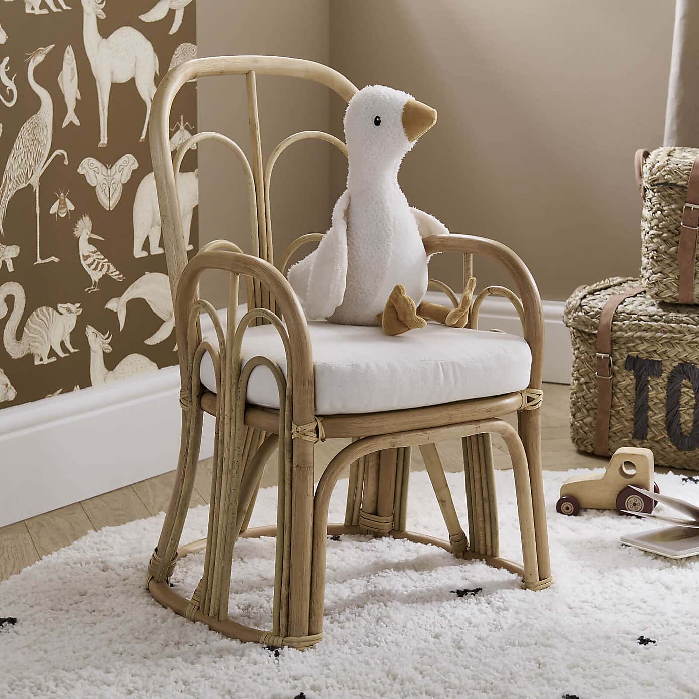 CuddleCo Aria Wave Rattan Toddler Chair