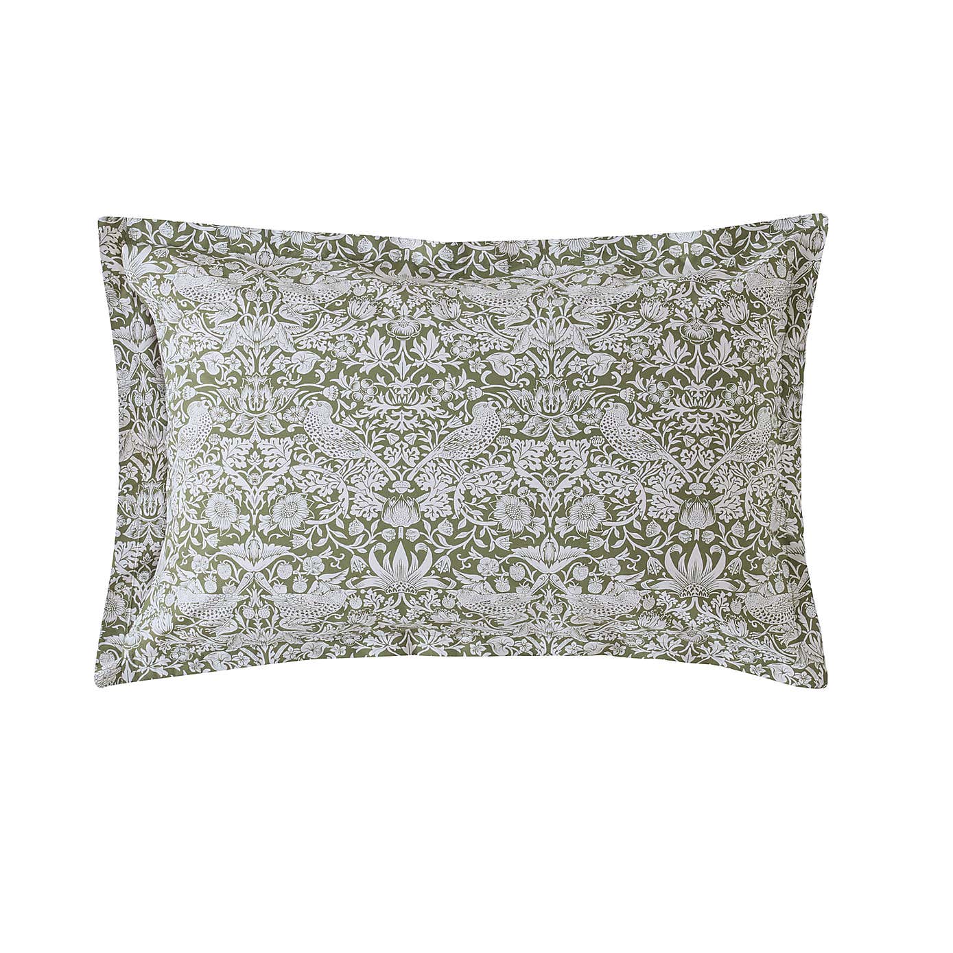 William Morris Strawberry Thief 100% Cotton Oxford Pillowcase