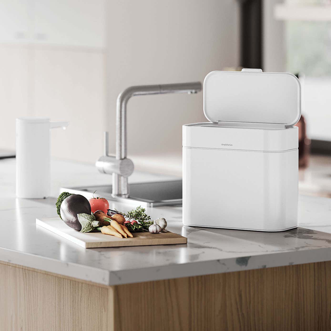 Simple Human White Compost Caddy