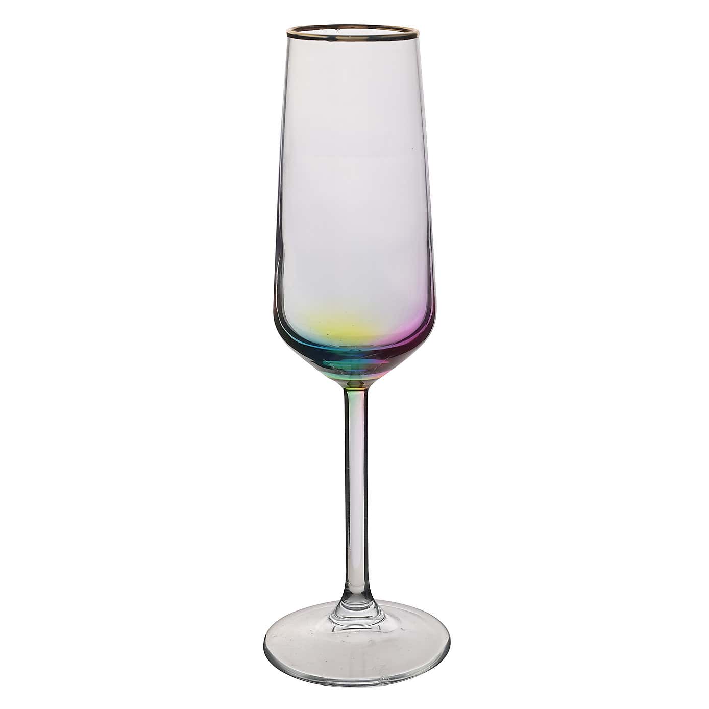 Hestia Set of 2 Rainbow Champagne Glass
