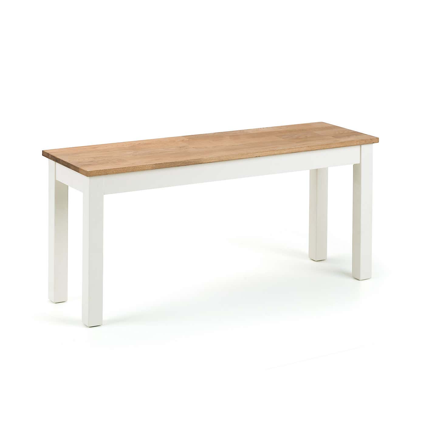 Coxmoor Dining Bench Ivory with Oak