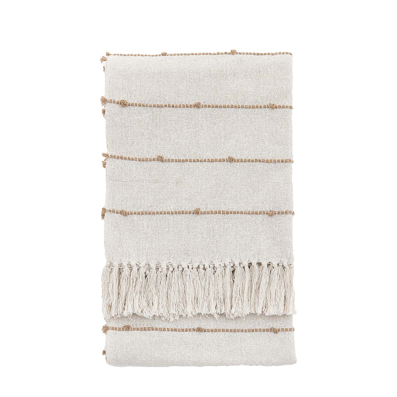 Largs Woven Bobble Grey Throw