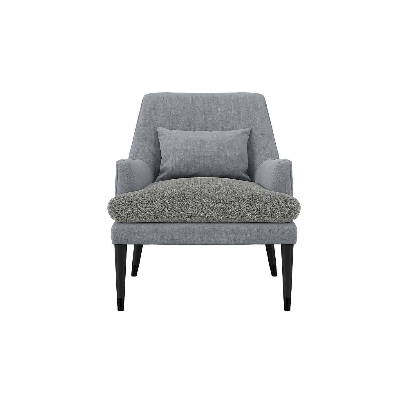 Montana Linen Blend and Shearling Chair