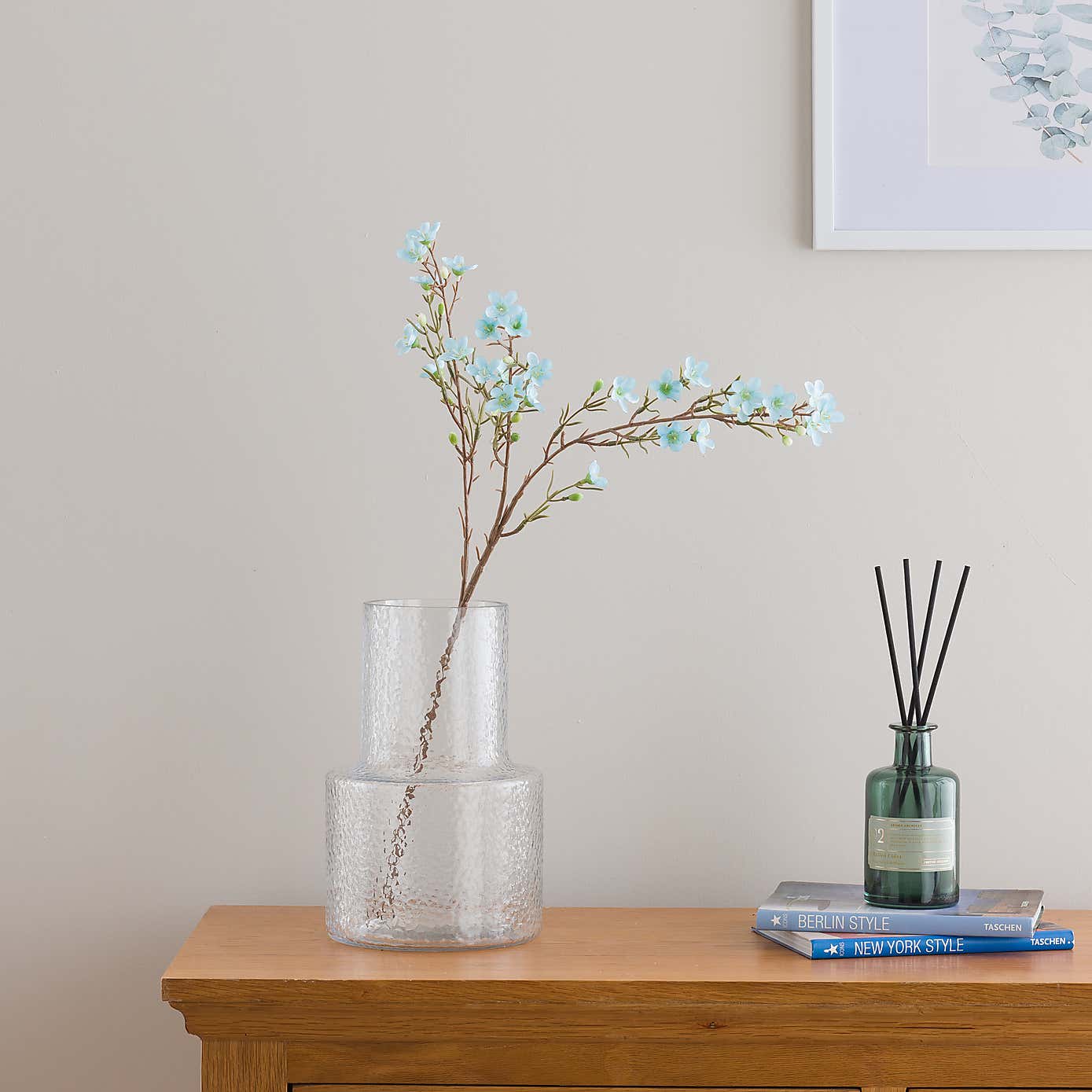 Blue Wax Flower Spray