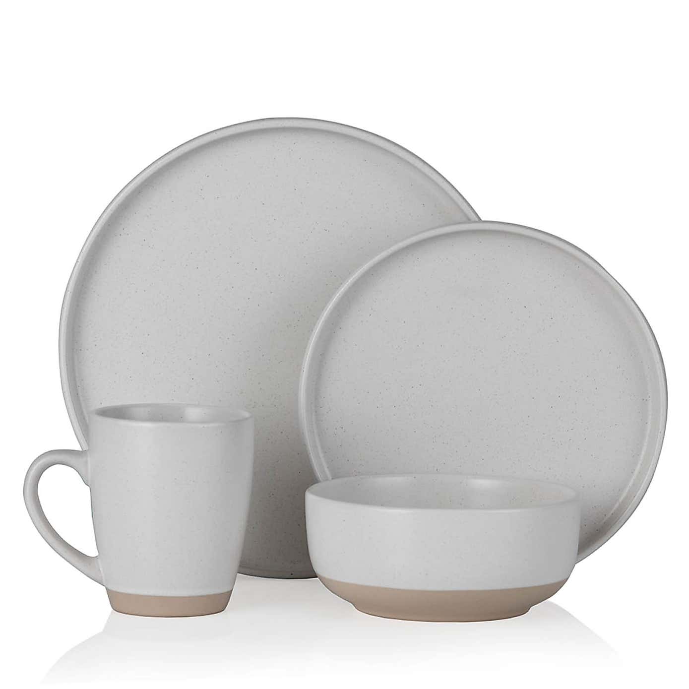 Barbary & Oak Avena Stoneware 16 Piece Dinner Set