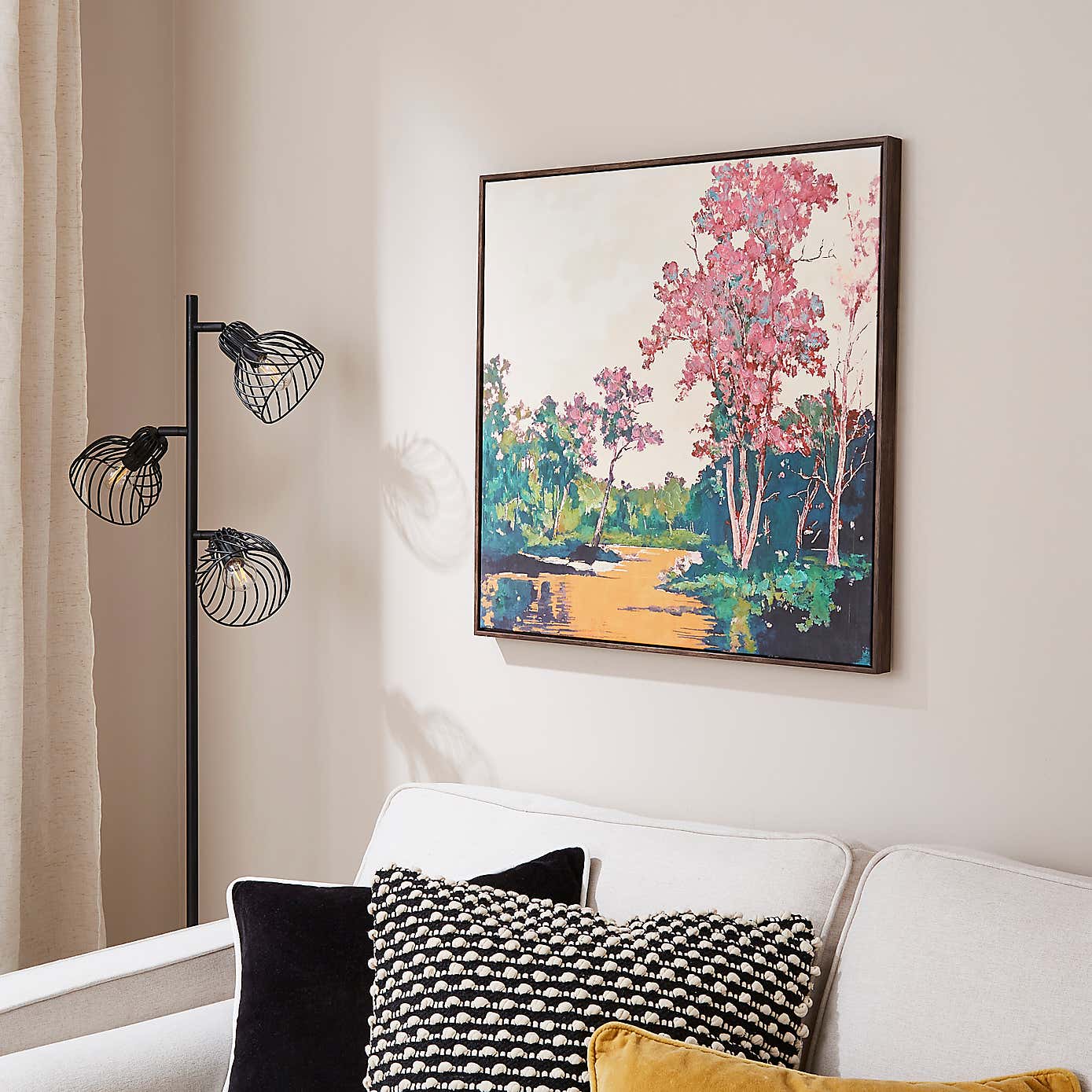 Forest Landscape Framed Canvas