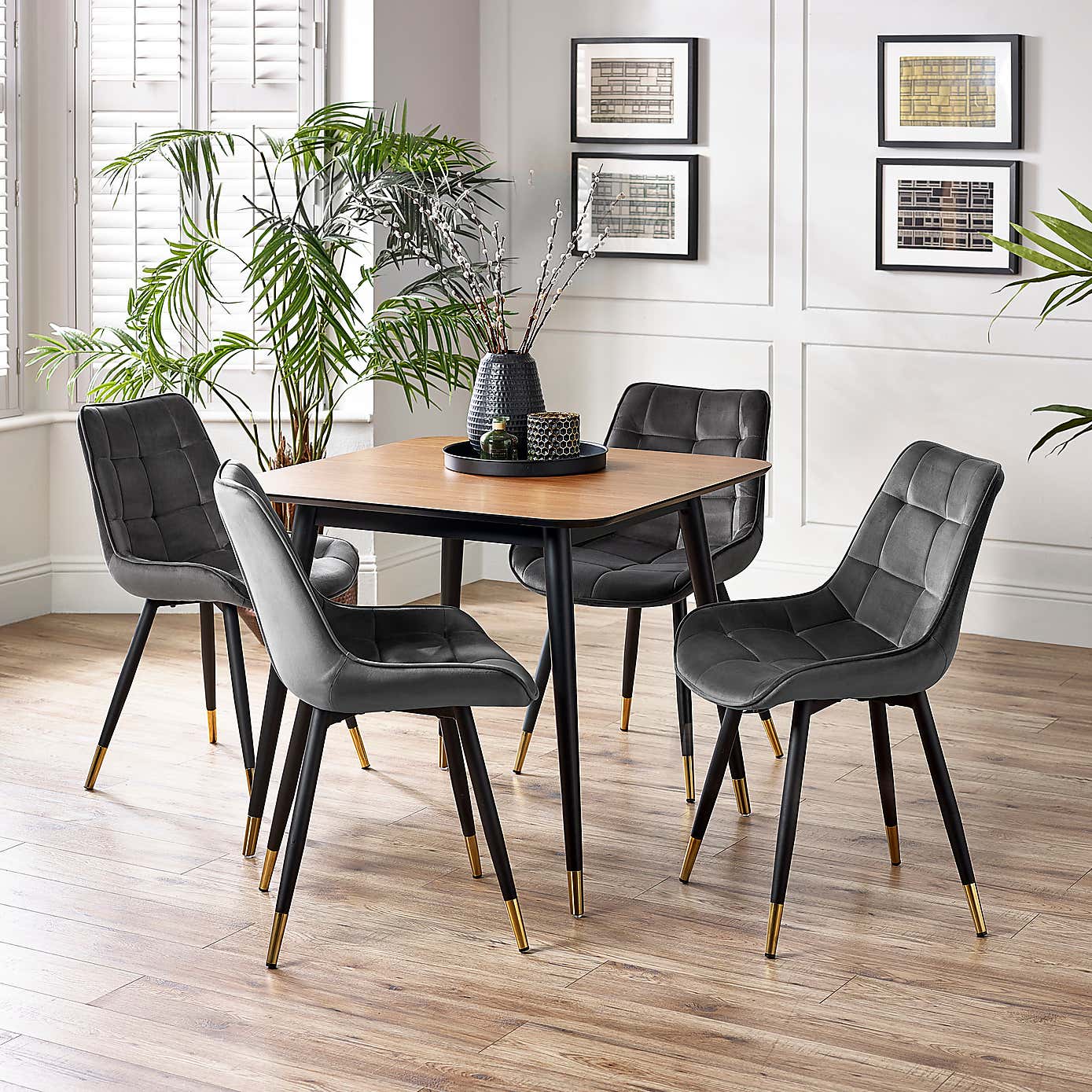 Findlay Square Dining Table Walnut