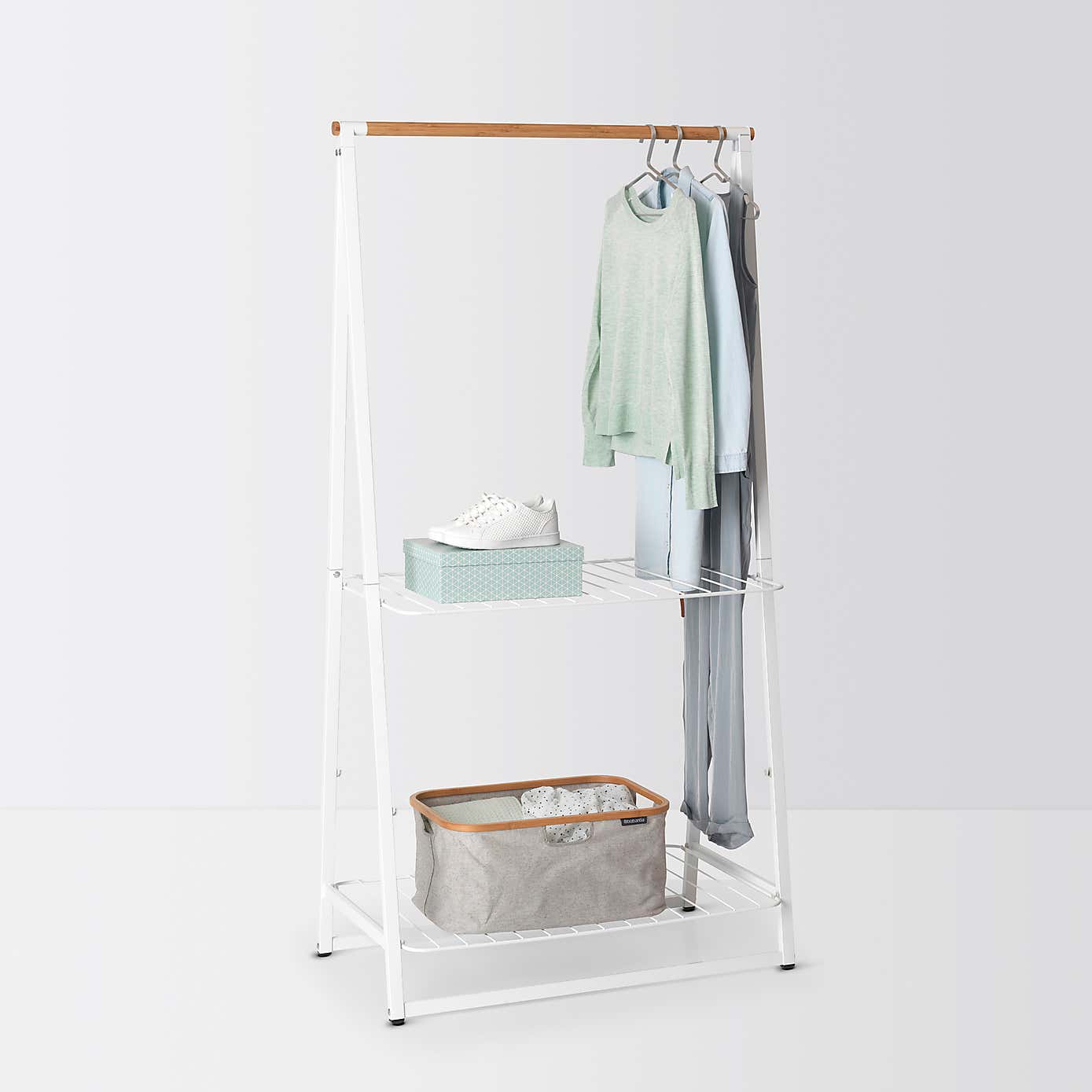 Brabantia Large Black Linen Indoor Clothes Rack