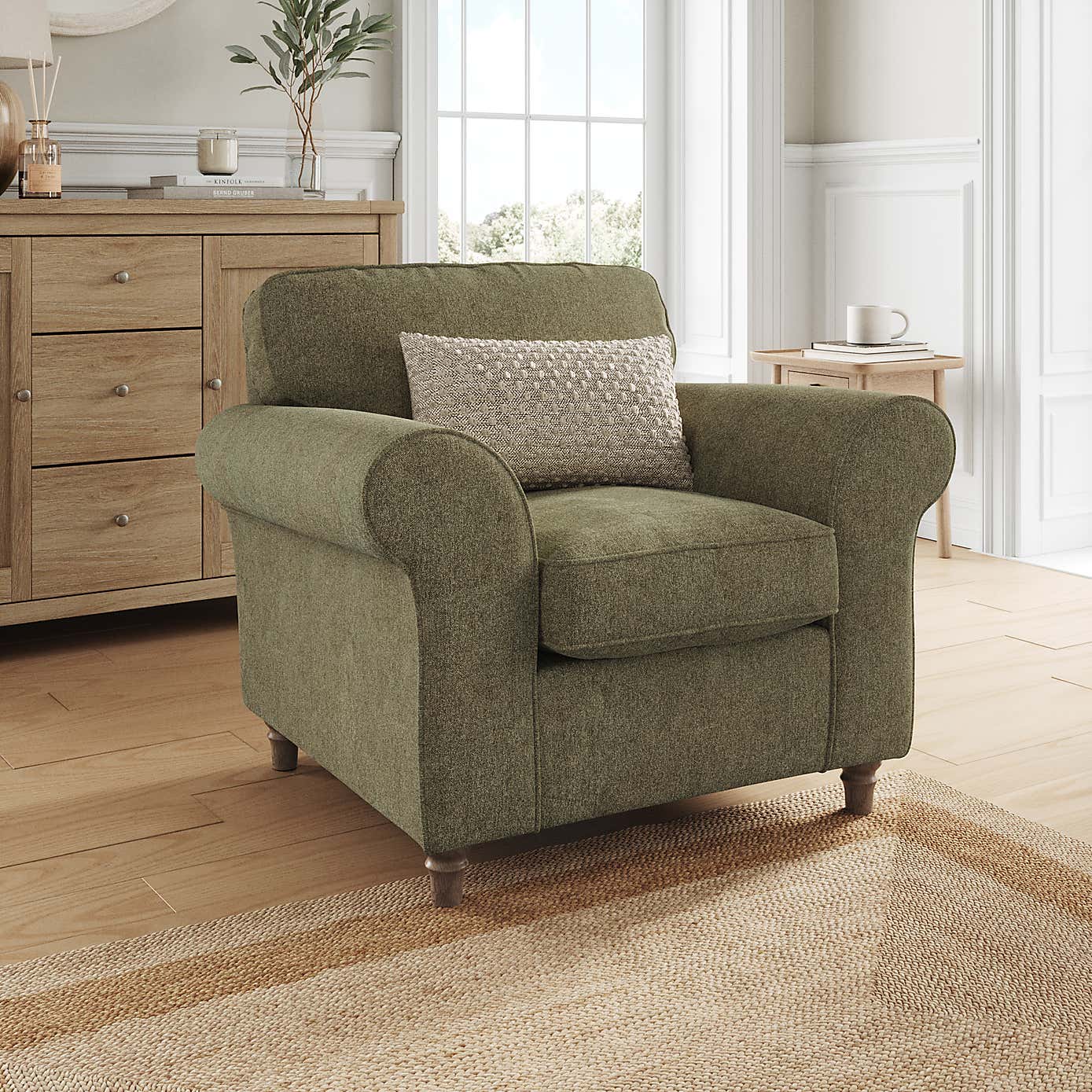 Flori Armchair, Soft Chenille