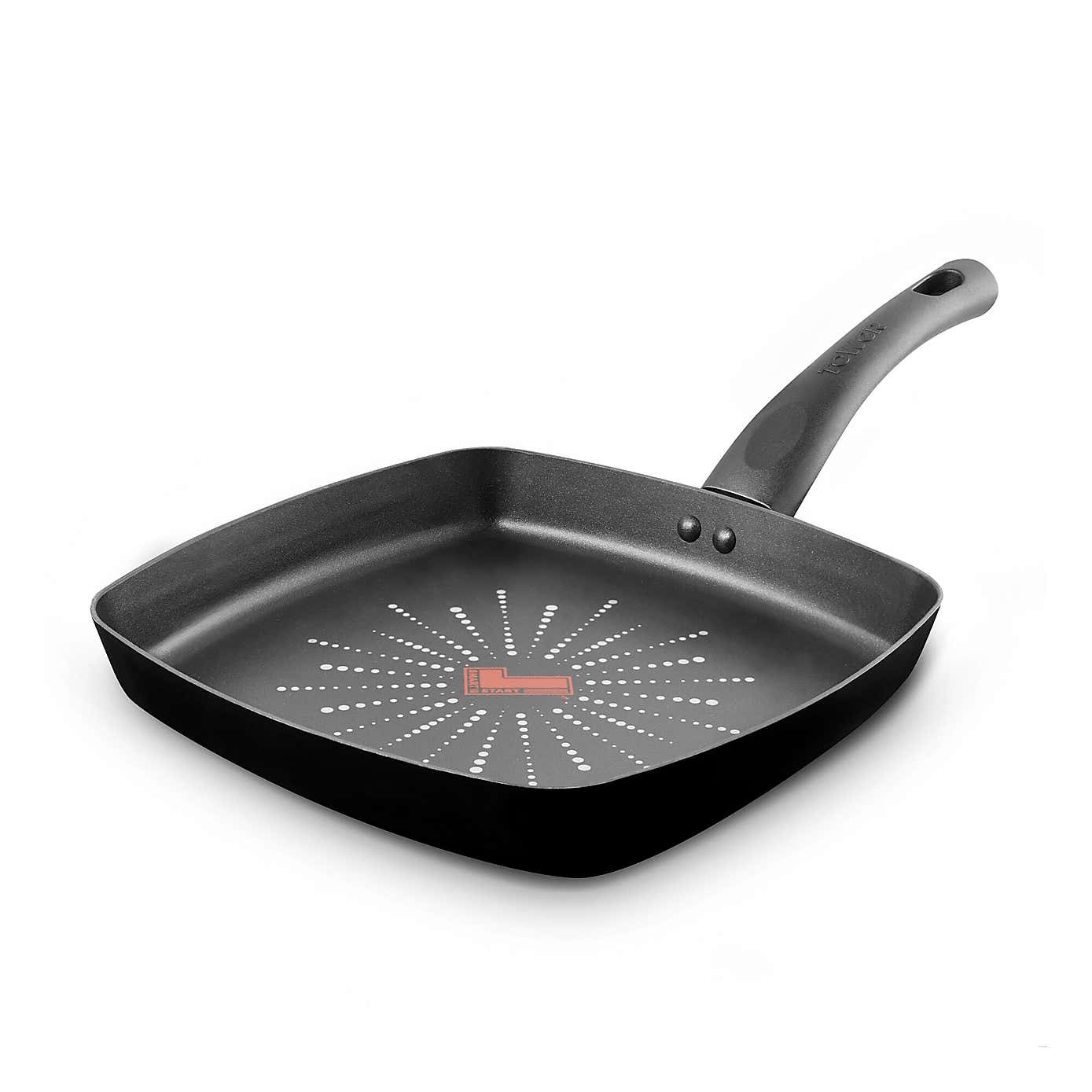 Tower Smart Start Classic Non-Stick Aluminium Grill Pan, 26cm