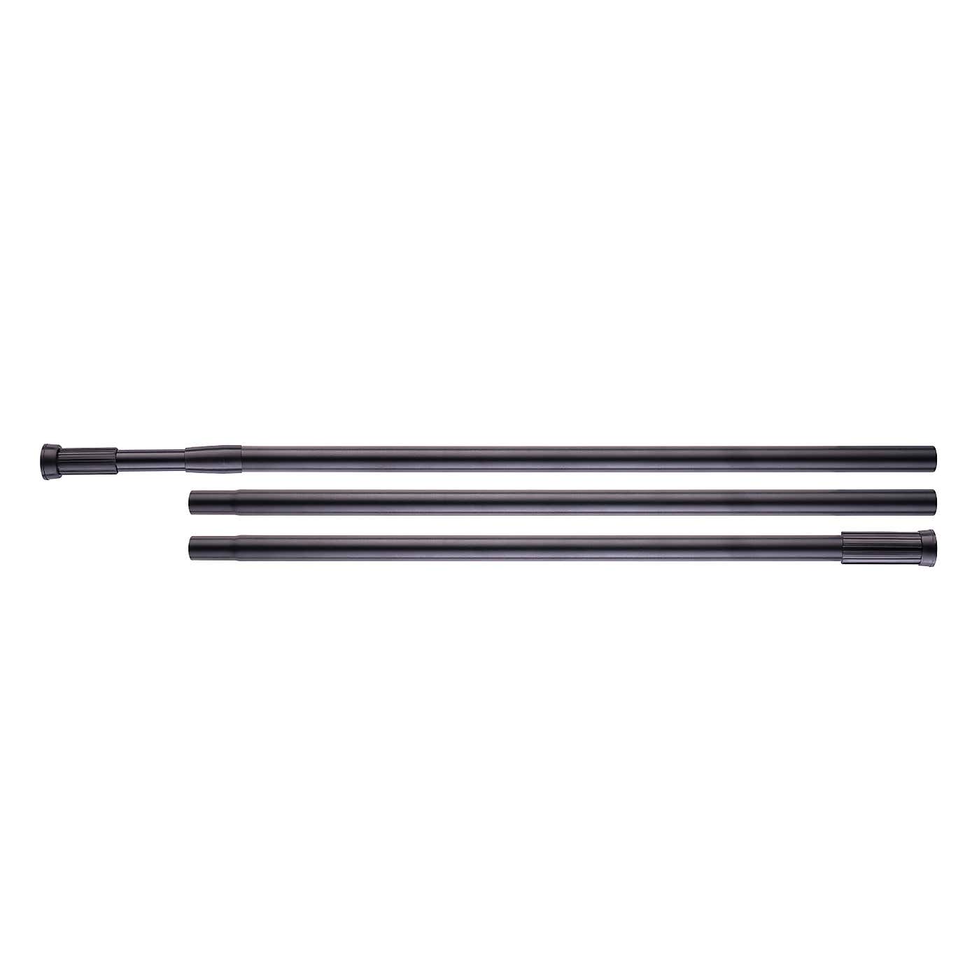 Slimline Expanding Black Shower Rail