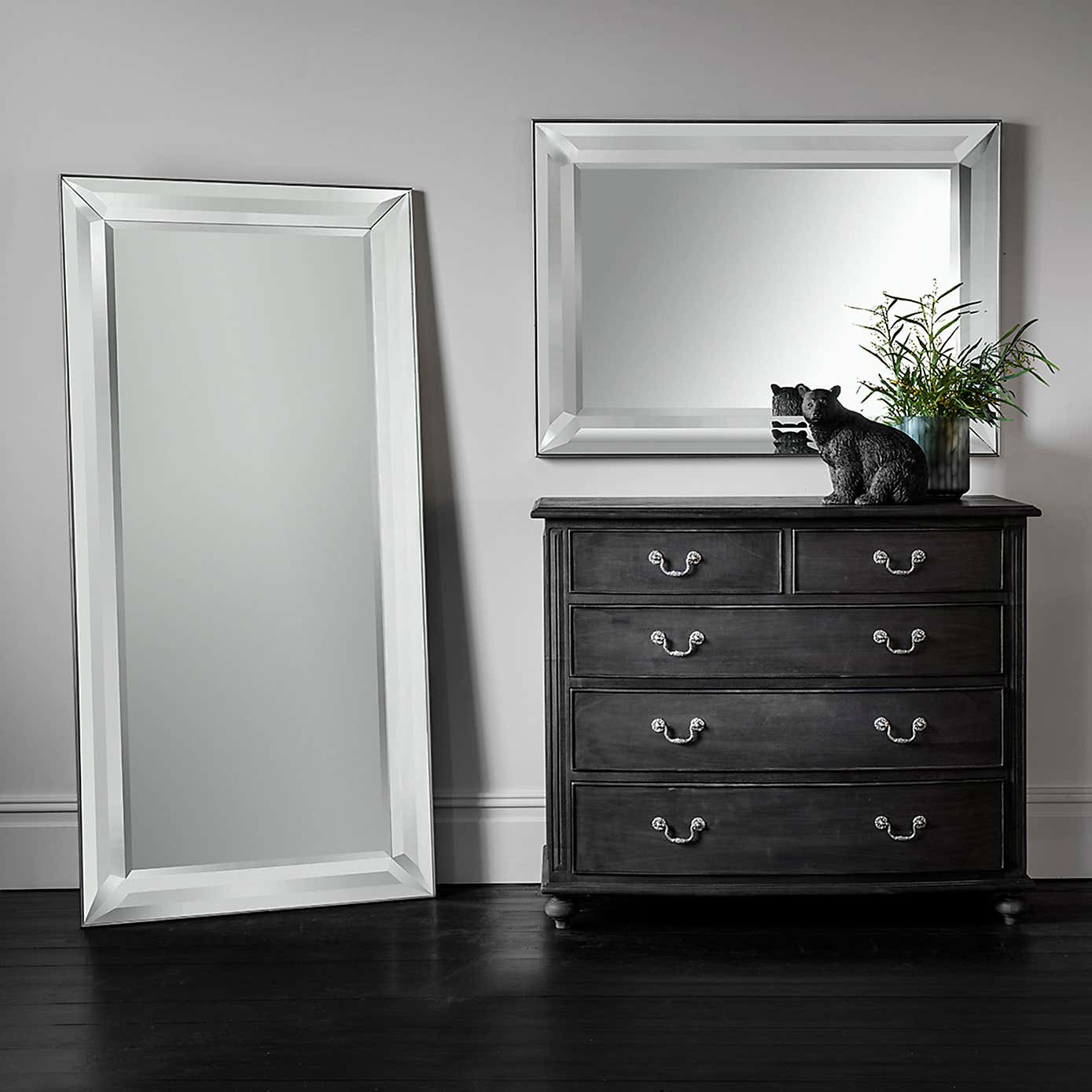 Erie Rectangle Overmantel Wall Mirror