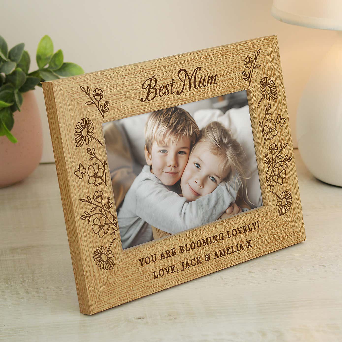 Personalised Spring Bunny Heart Decoration