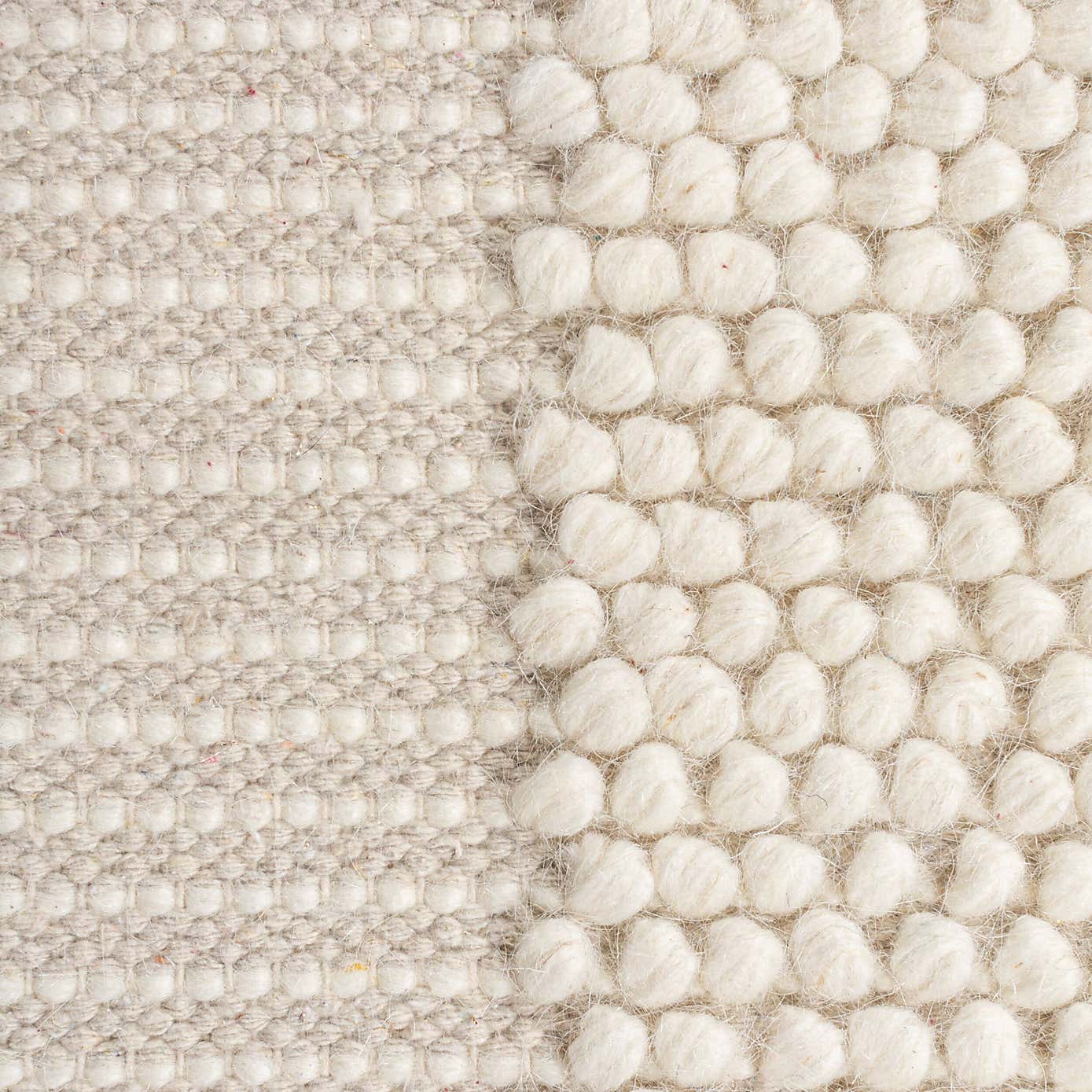 Pebble Wool Border Square Rug