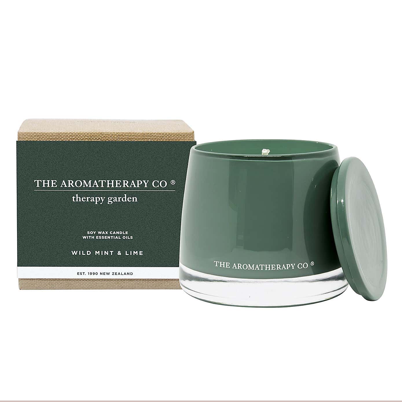 Aromatherapy Co Therapy Garden Wild Lime and Mint Jar Candle