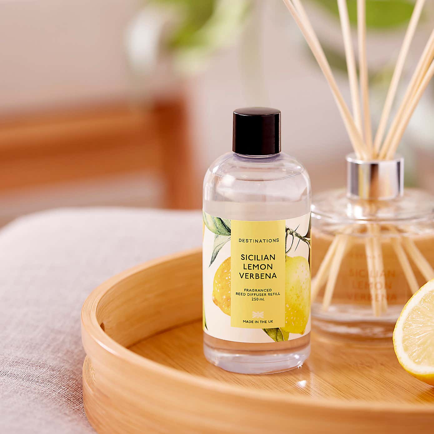 Wax Lyrical Lemon Verbena 250ml Reed Diffuser Refill