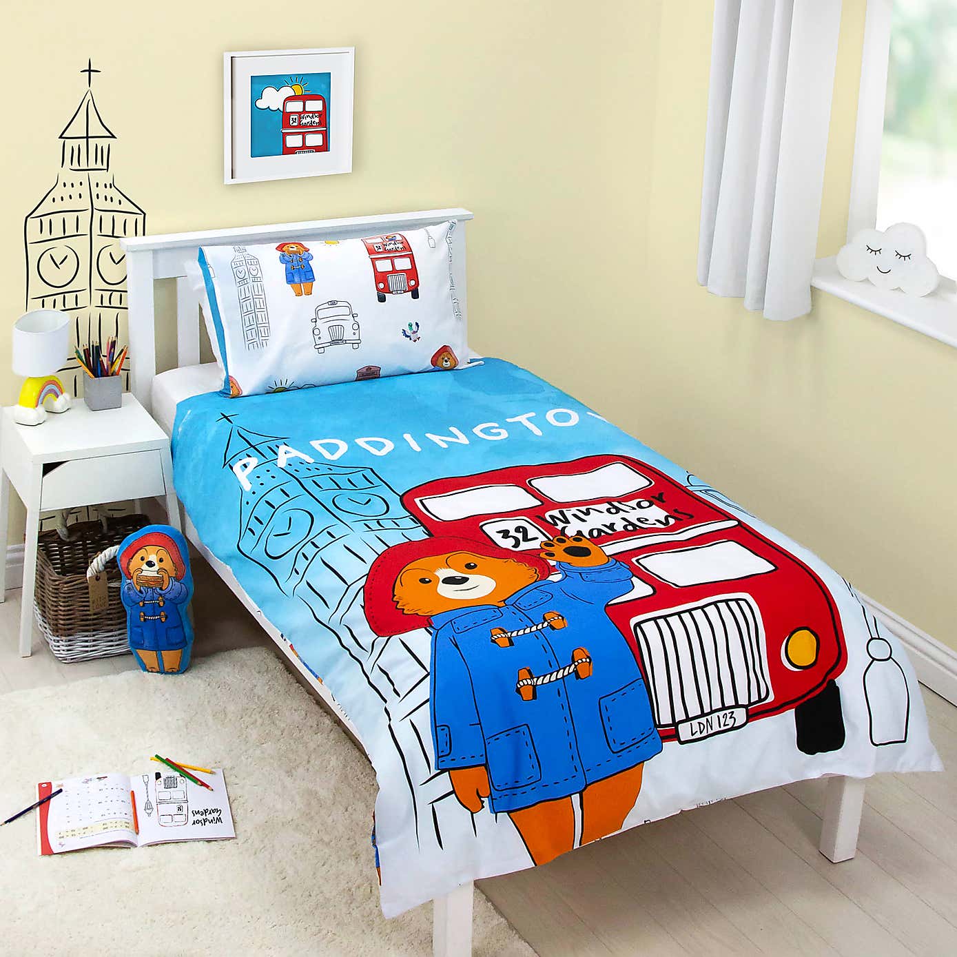 Paddington Station Single Duvet Cover and Pillowcase Set