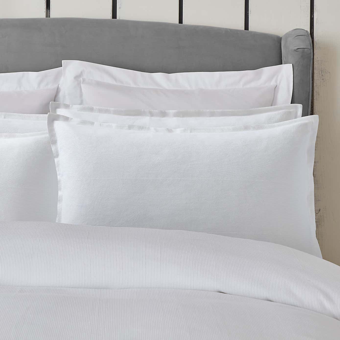 Dorma Purity Tetbury 100% Cotton Duvet Cover and Pillowcase Set