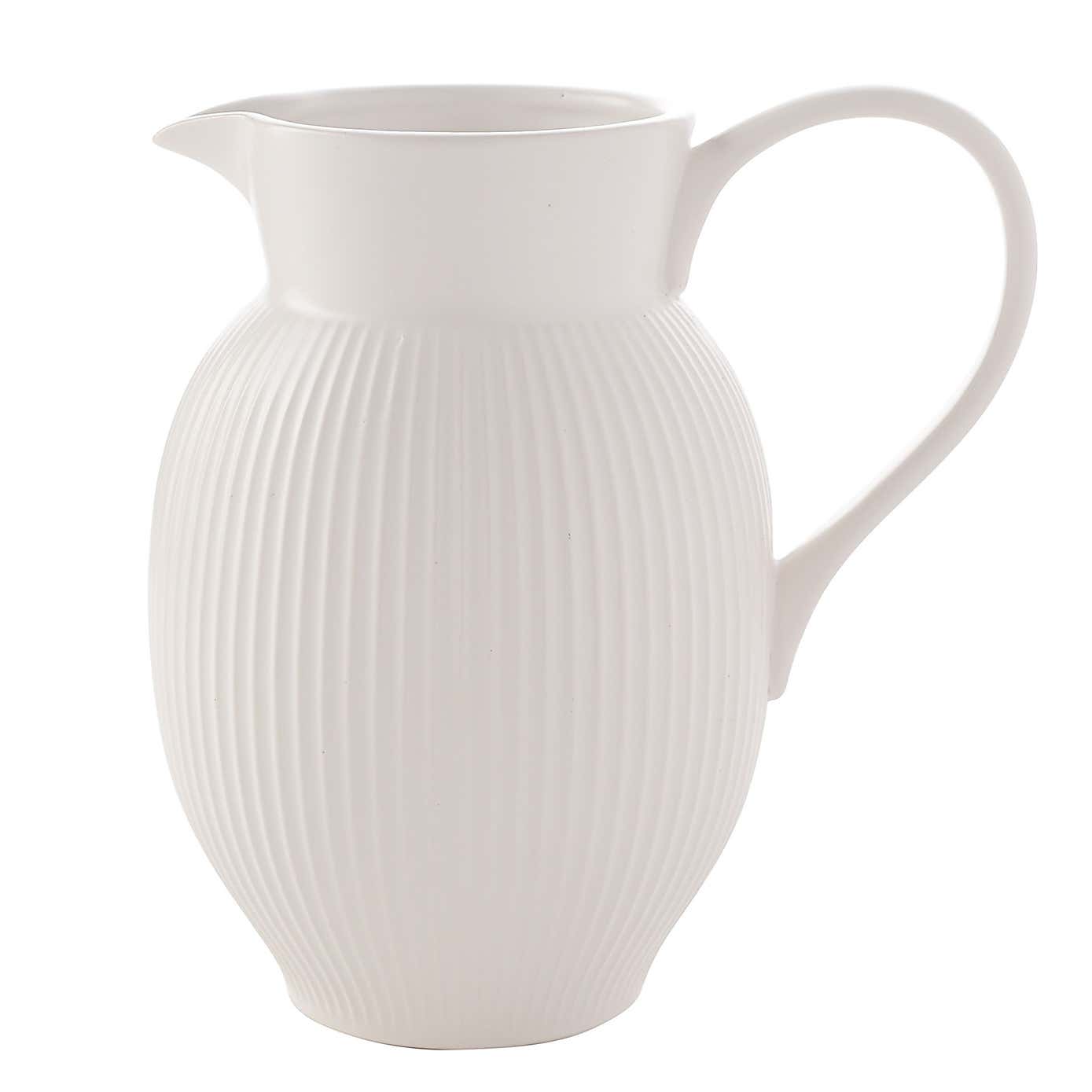 Hestia Ribbed Pitcher Jug