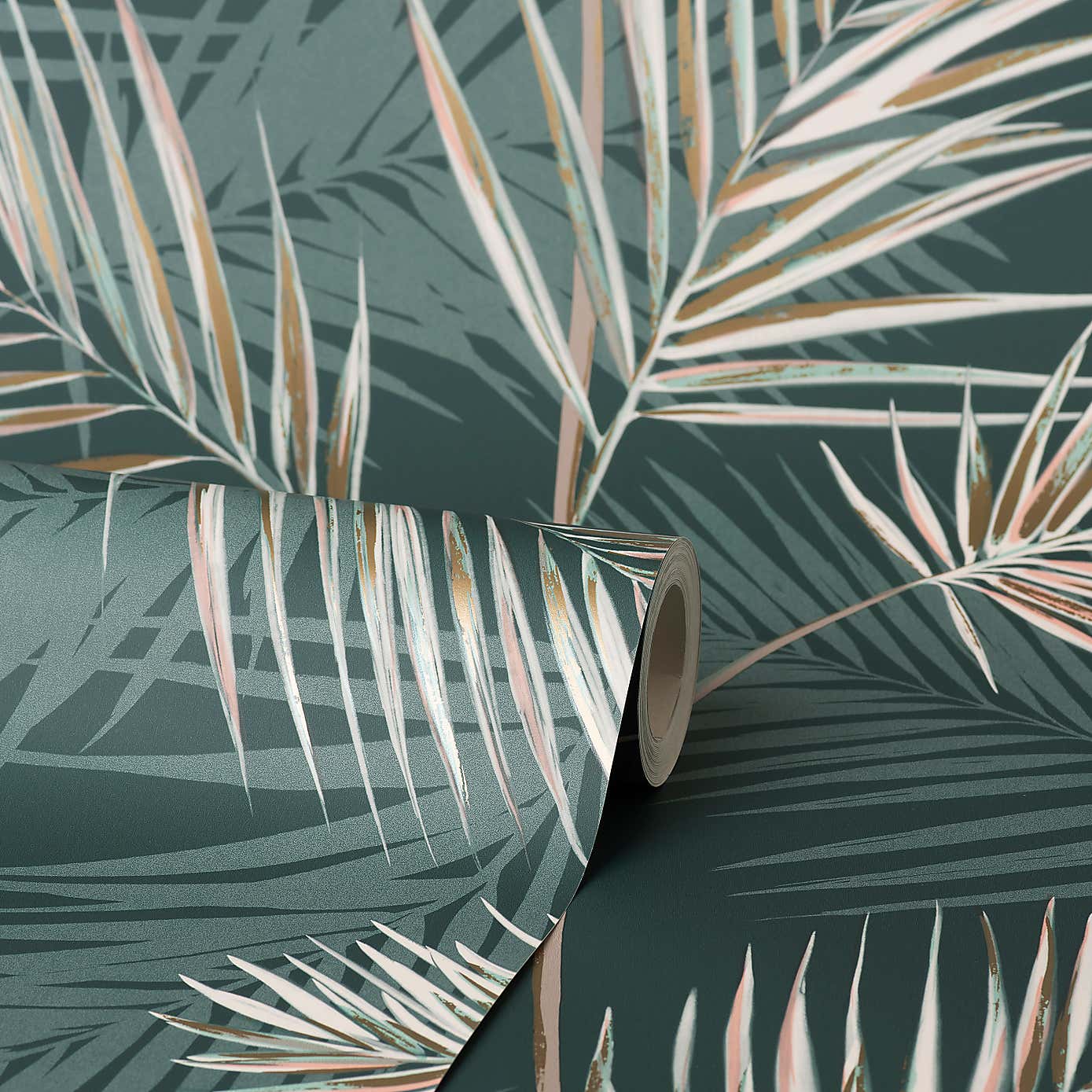South Beach Emerald Wallpaper