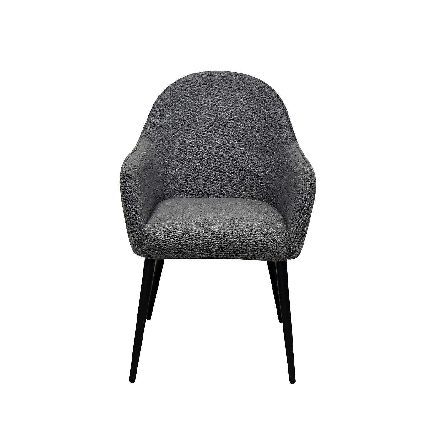 Indus Valley Set of 2 Boucle Dining Chairs