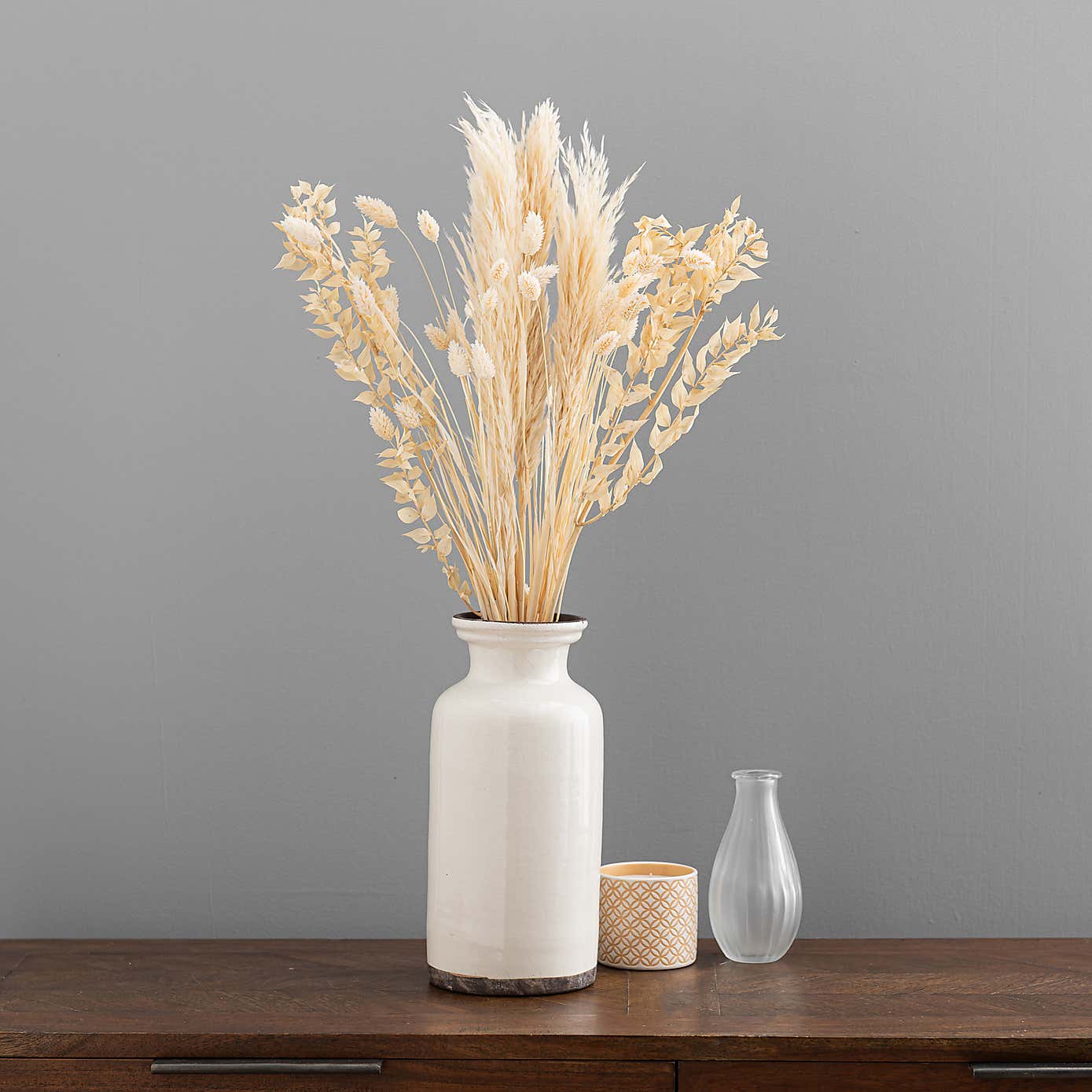 Dried Wheat and Grass Bouquet