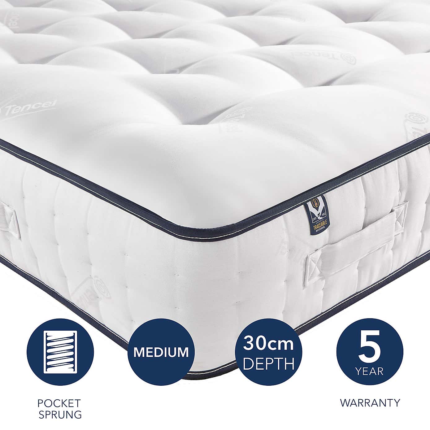 Silentnight Wool Naturals 1800 Pocket Mattress