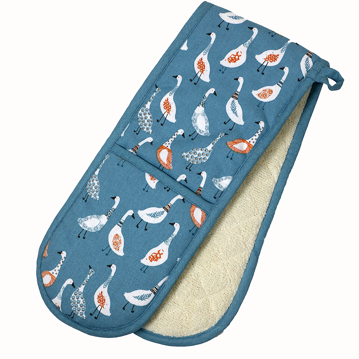 Dexam Giggling Geese Blue Double Oven