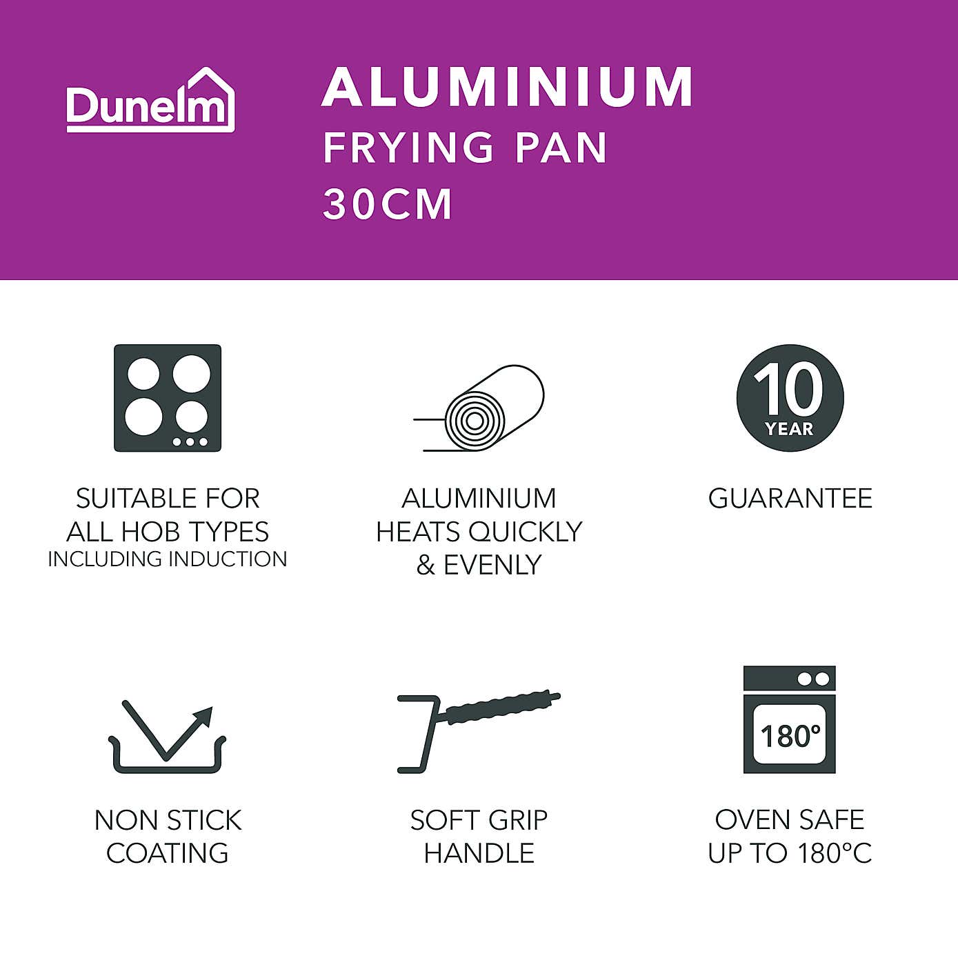 Non-Stick Aluminium Frying Pan, 30cm