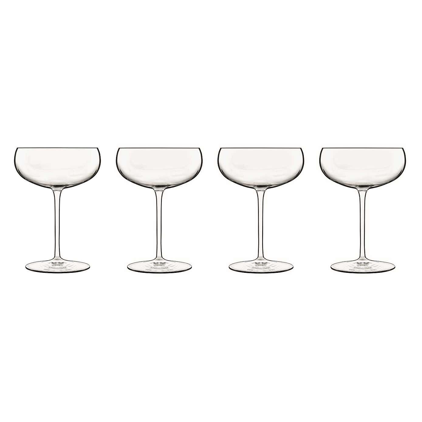 Luigi Bormioli Talismano Set of 4 Old Martini Glasses