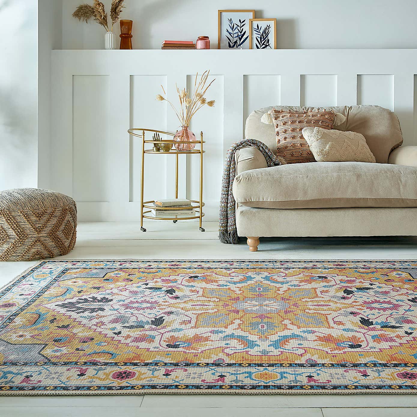 PractiRug Orla Traditional Washable Rug