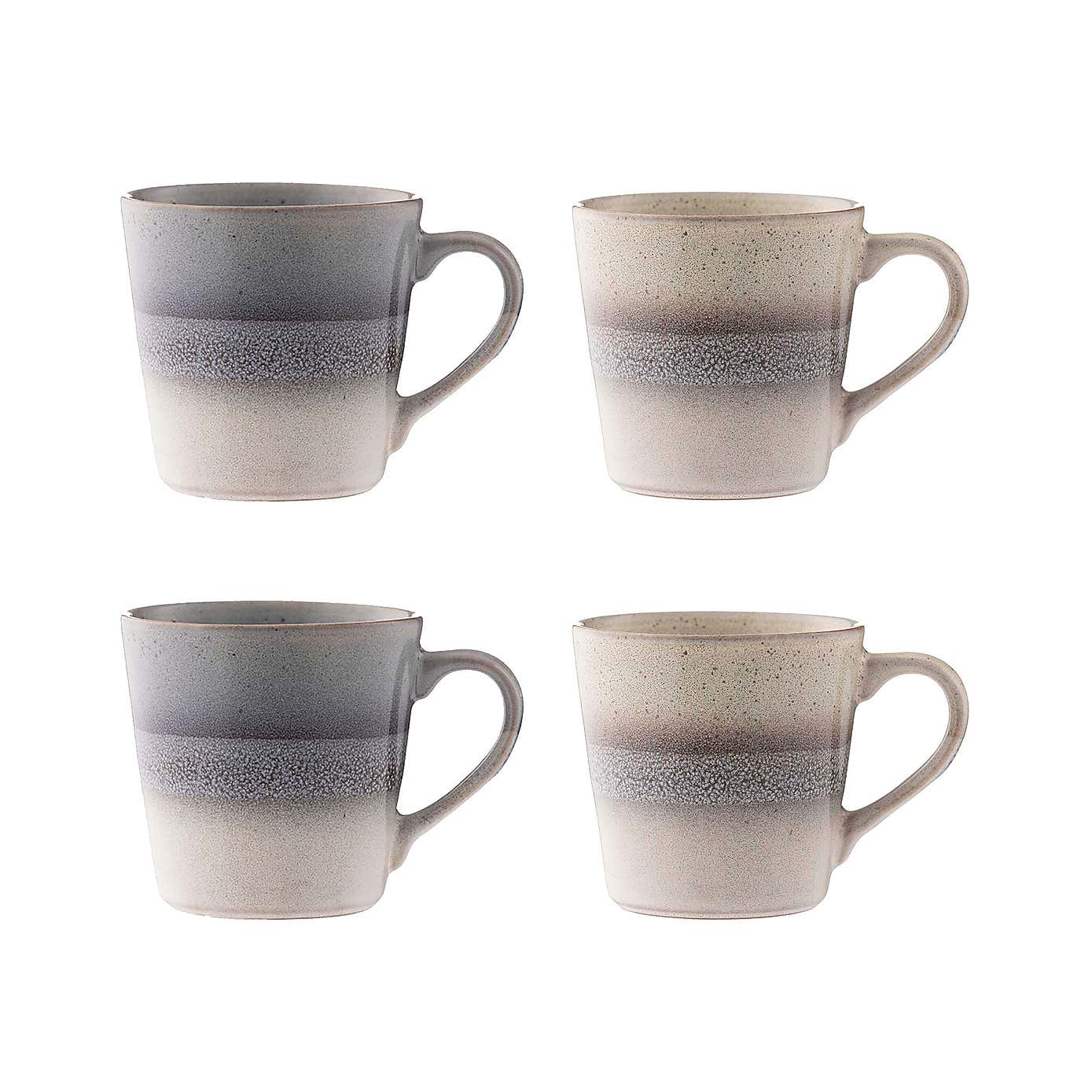 Mason Cash Set of 4 Reactive Fade Mugs