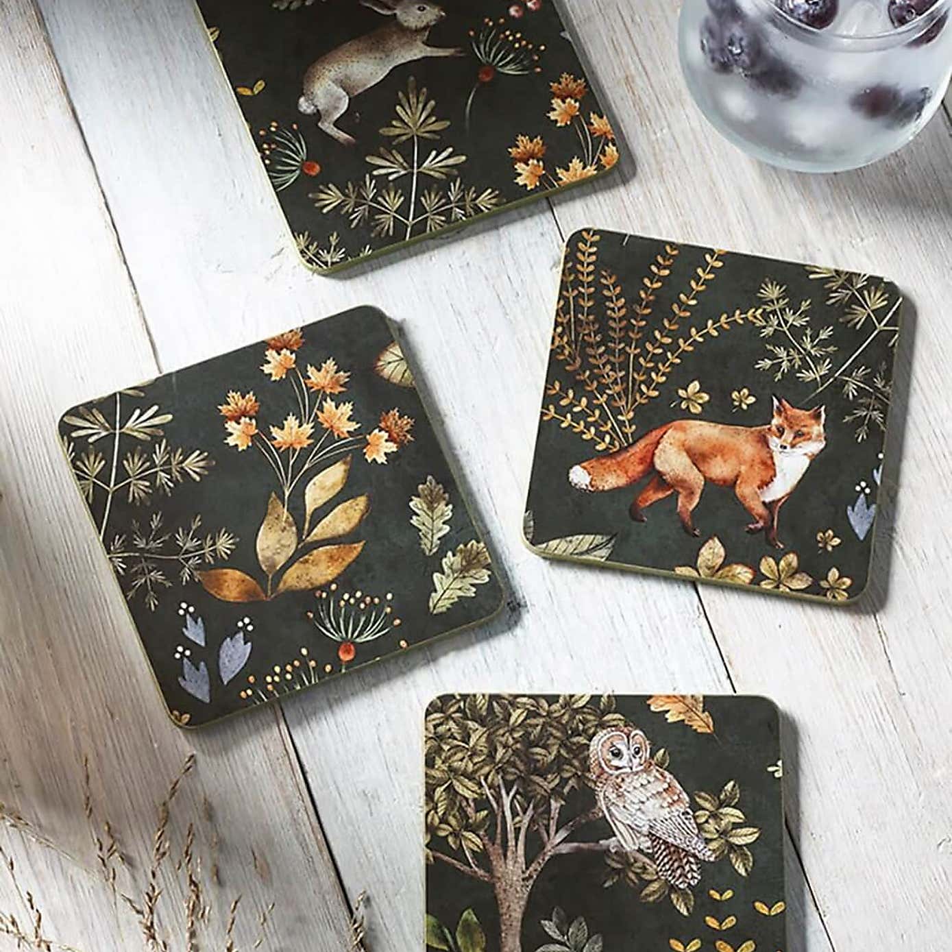 Set of 4 MM Living Briar Coasters