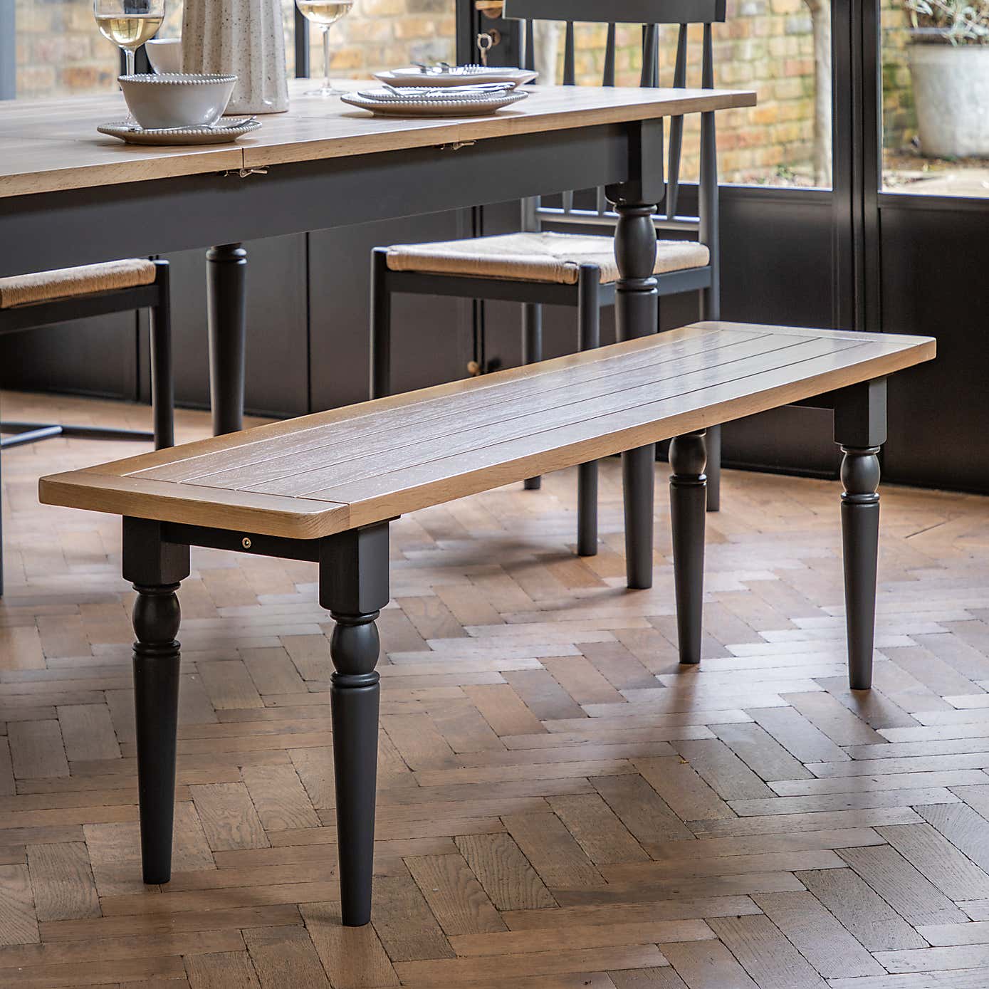 Elda 2 Seater Dining Bench