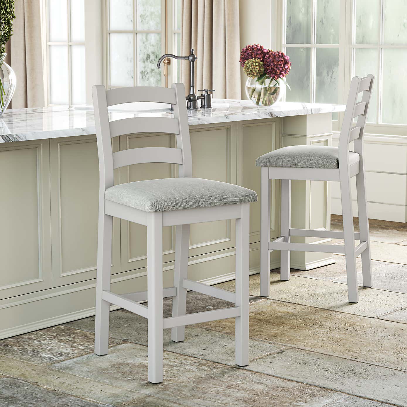 Salcombe Counter Height Bar Stool, Pine
