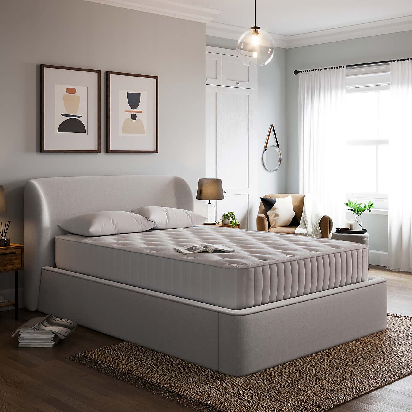 Curves Storage Bed