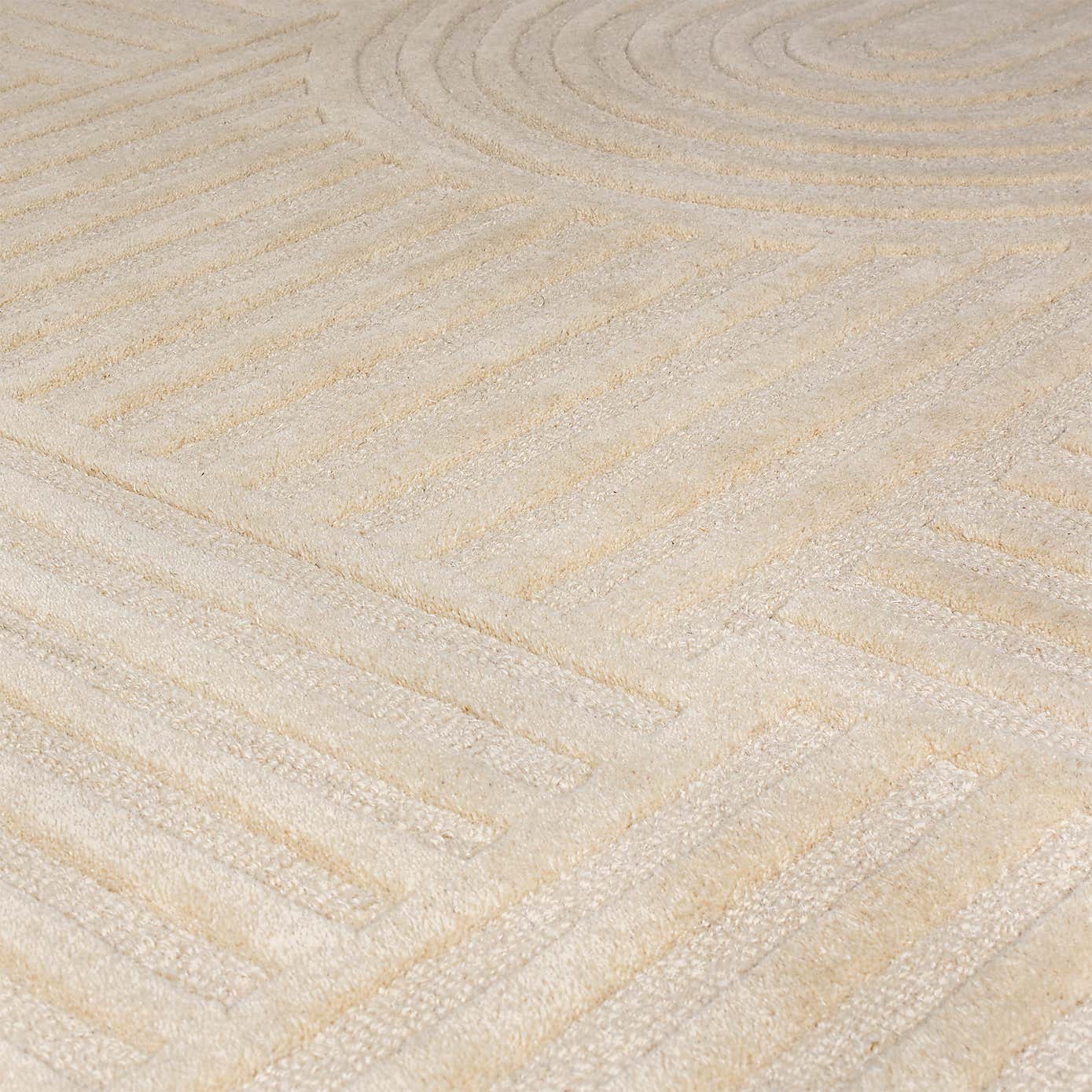 Zen Garden Round Wool Rug