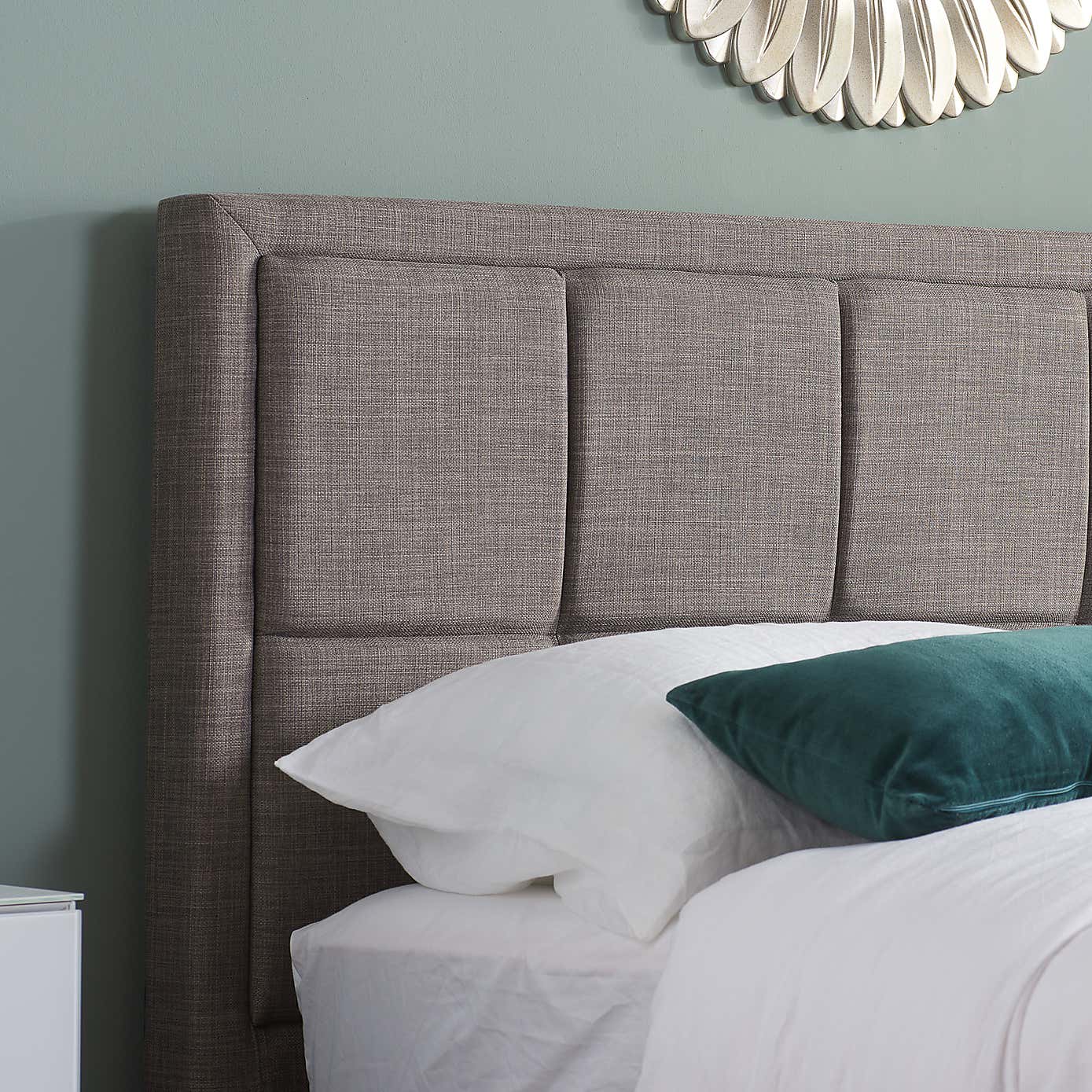 Hannover Grey Fabric Bed