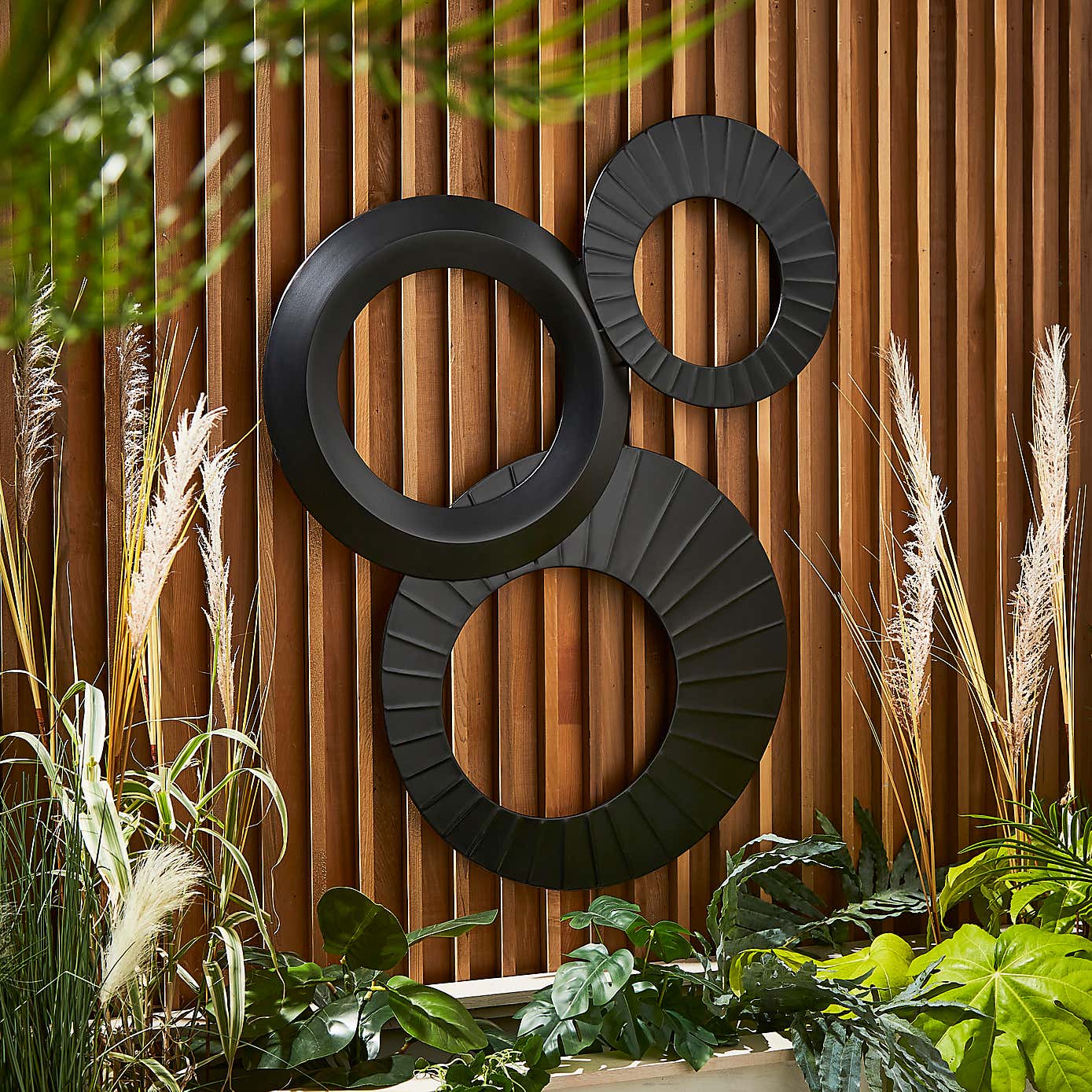 Amazonica Circles Indoor Outdoor Metal Wall Art