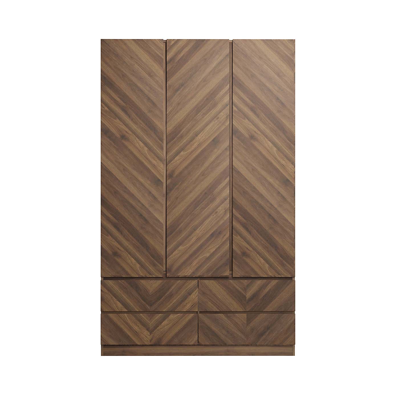 Taranto 4 Piece Bedroom Set Euro Oak