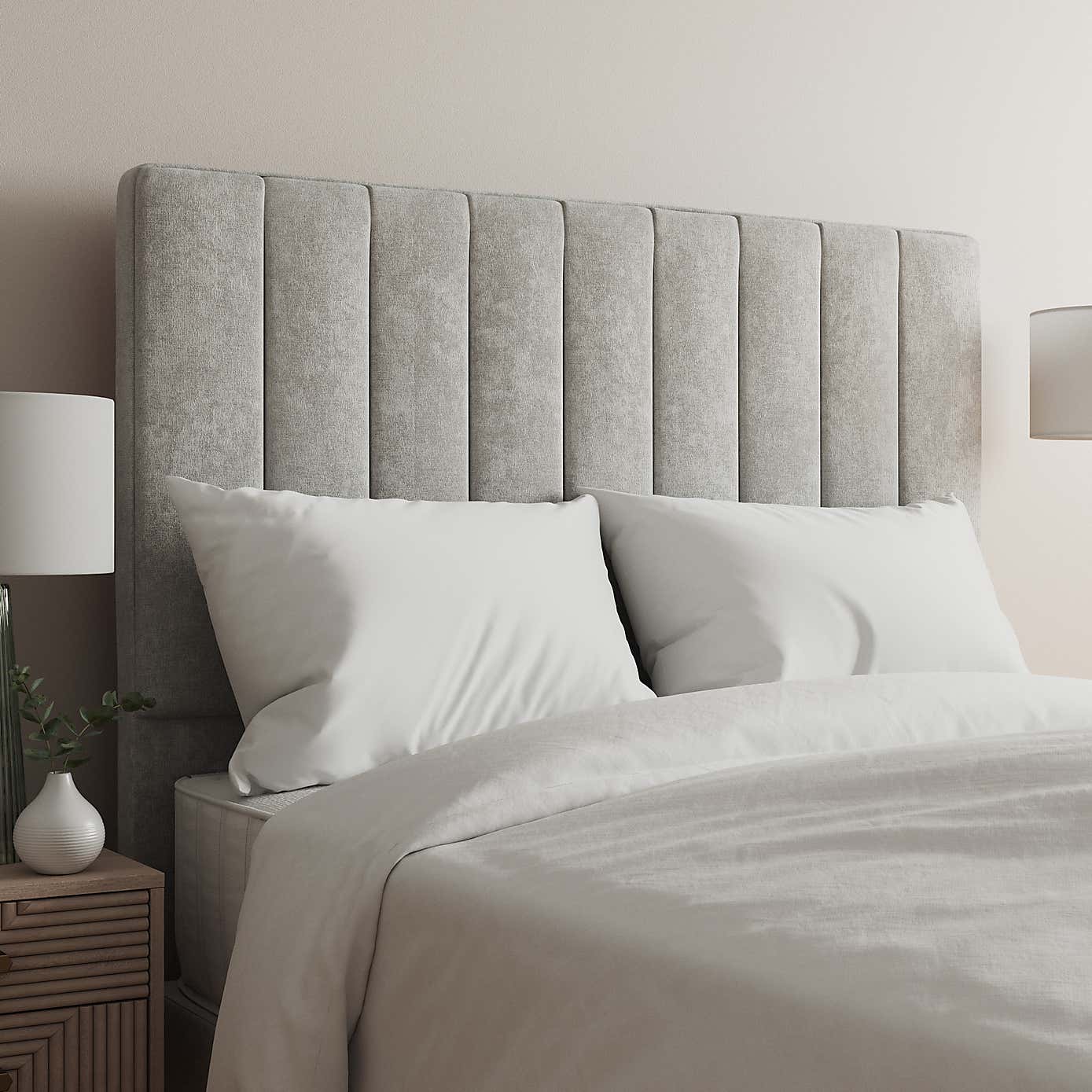 Tweed Verticle Stripe Headboard