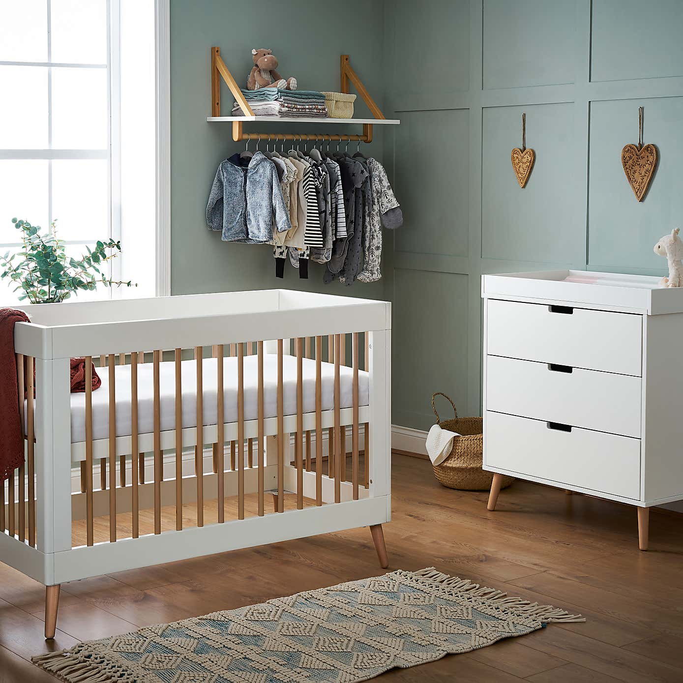 OBaby Maya Mini 2 Piece Nursery Room Set