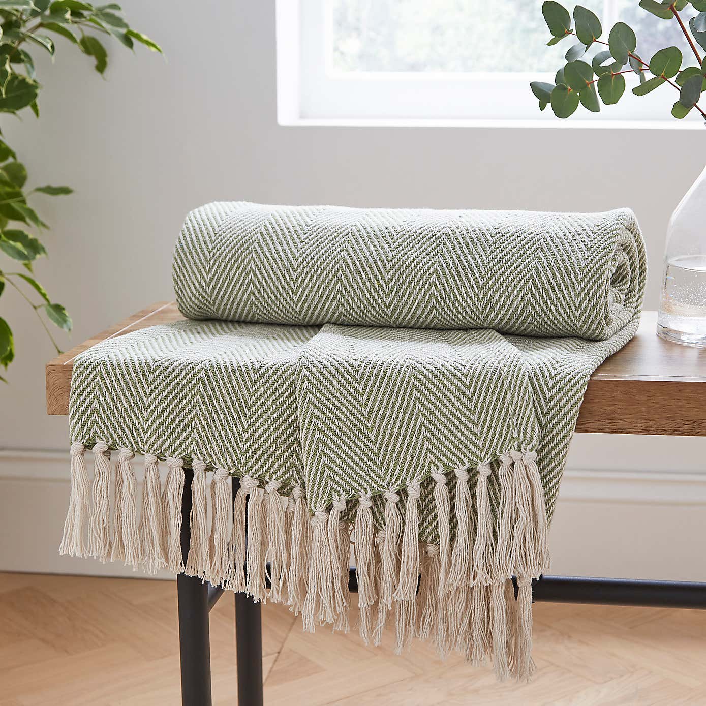 Jenson Herringbone 200cm x 200cm Throw