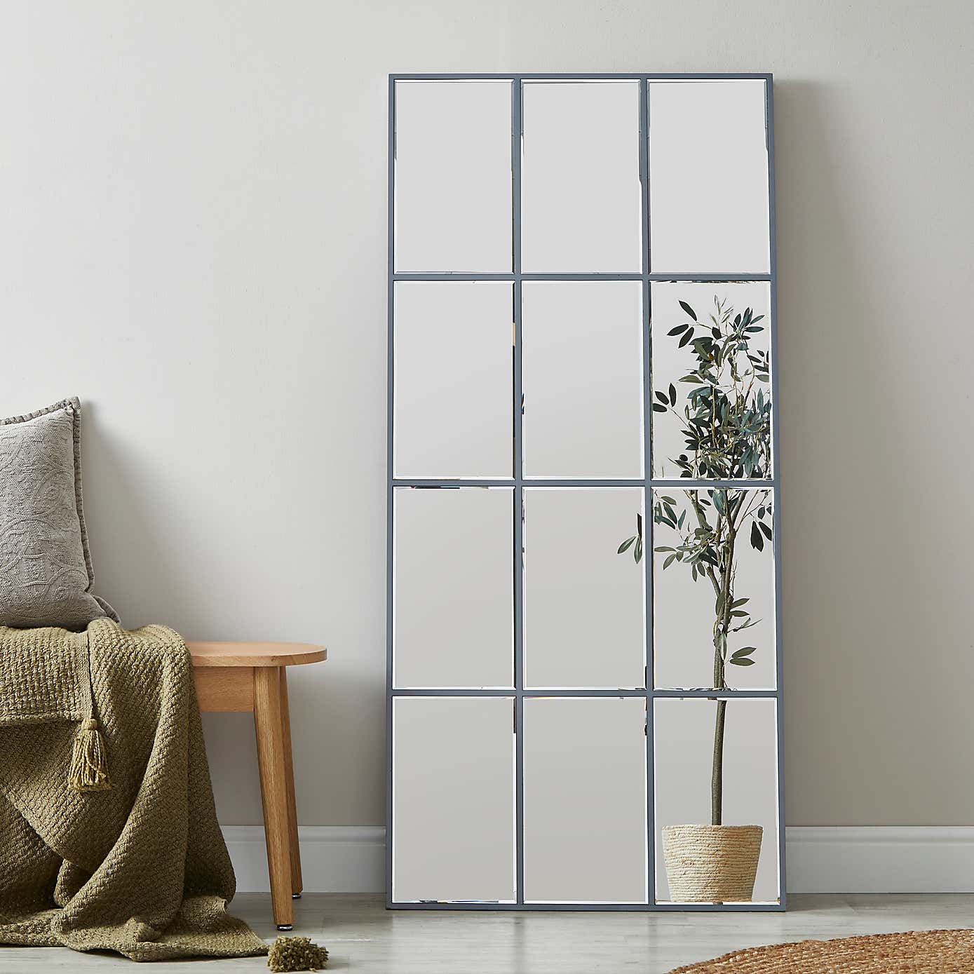 Luxe Window Rectangle Full Length Leaner Mirror