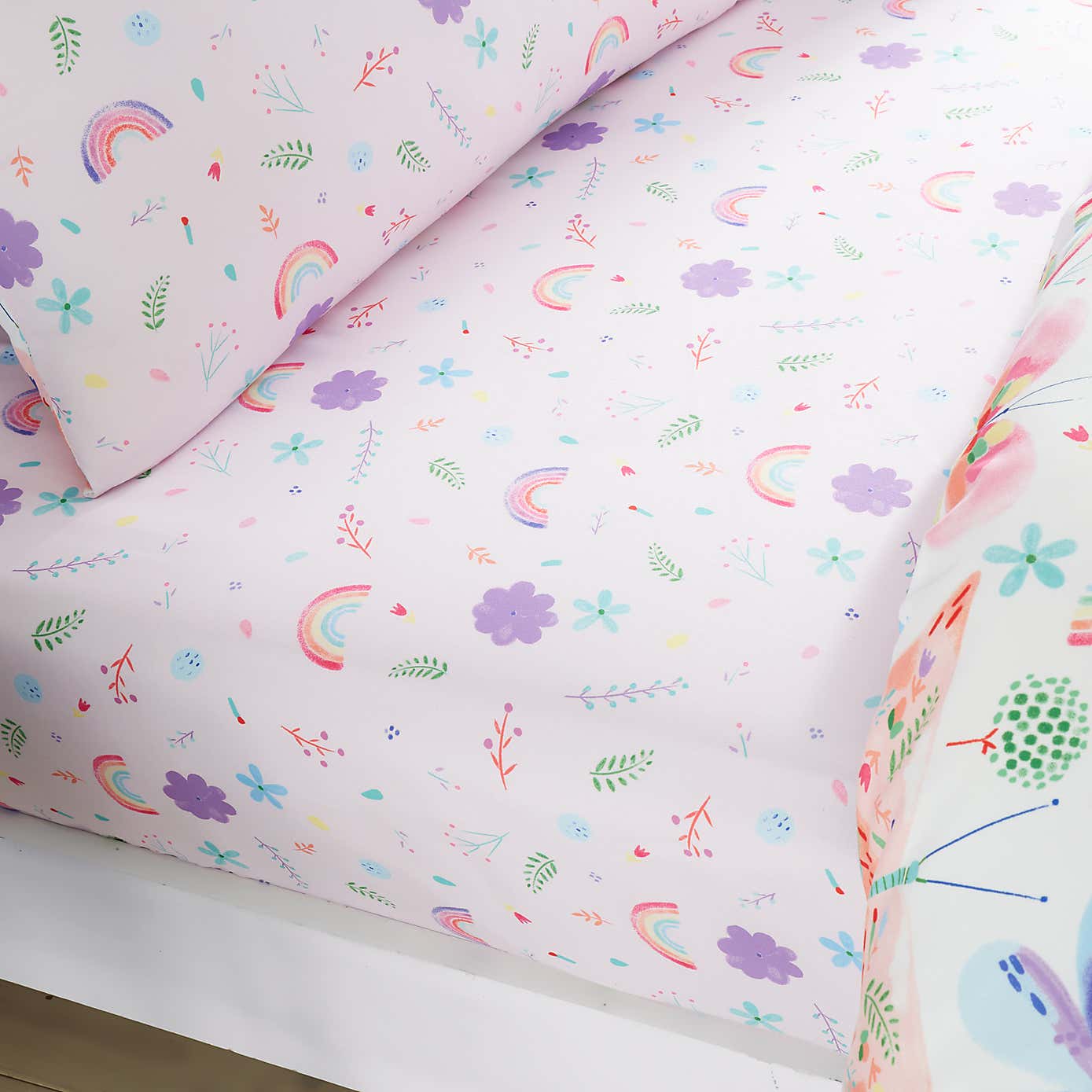 Painted Butterfly Set of 2 Fitted Sheets