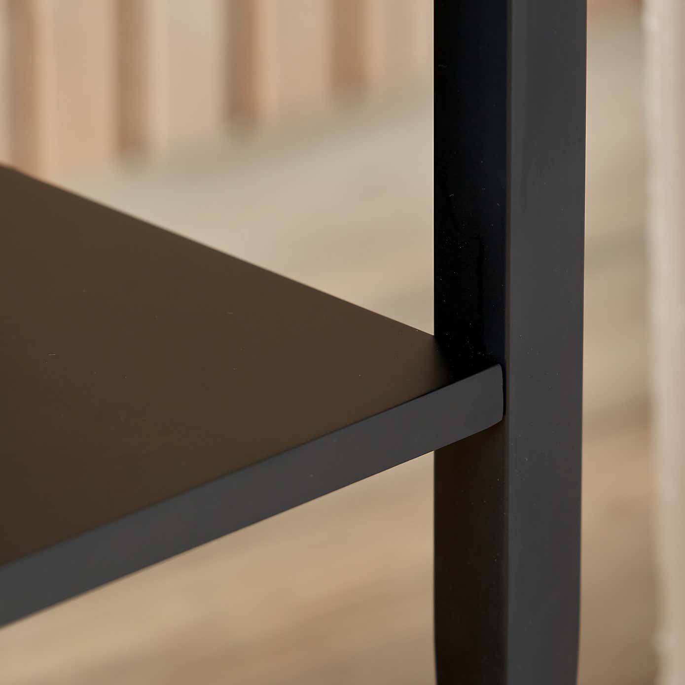 Marnie Side Table, Black Wood