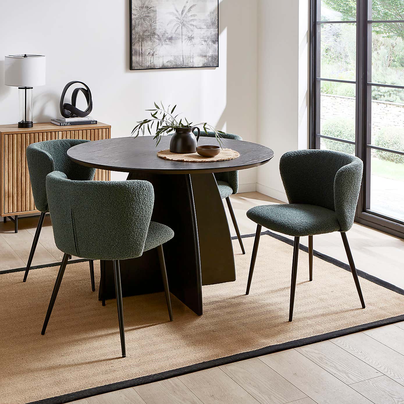 Mandy Dining Chair, Boucle