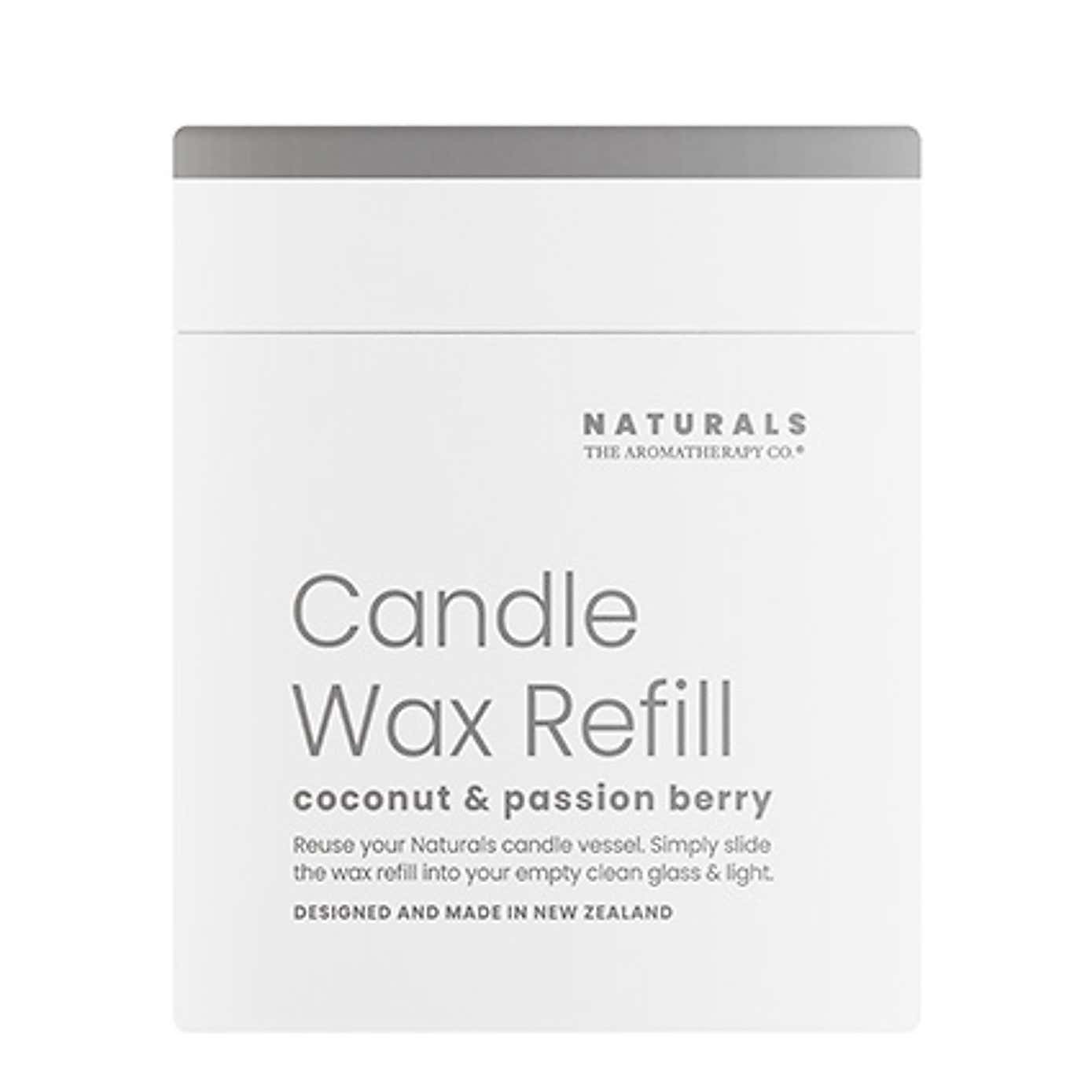 The Aromatherapy Co Naturals Coconut & Passion Berry Candle Wax Refill